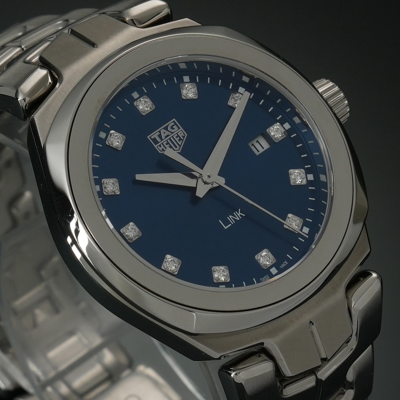TAG Heuer(USED)태그호이어 링크 12P 다이아 레이디워치 WBC1318